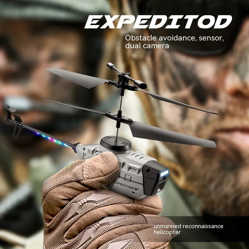 Heifeng grey reconnaissance UAV helicopter drone with obstacle avoidance and remote control