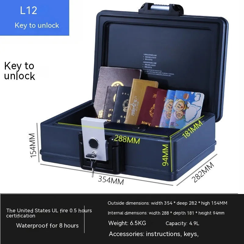 Portable L12 mechanical password safe with 6500G lock in youjingang construction