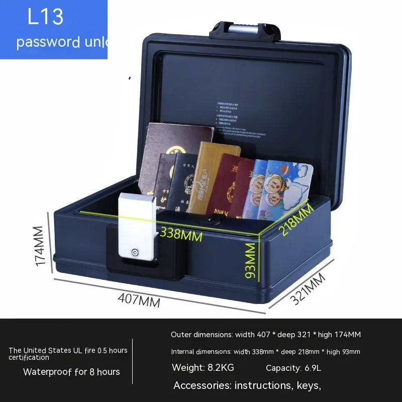 Portable L12 mechanical password safe with 6500G lock in youjingang construction