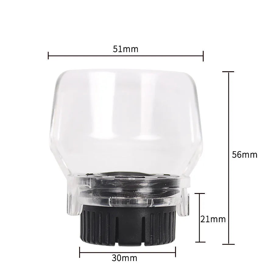 Transparent plastic horn cover for Delta tool face protection during grinding and industrial tasks