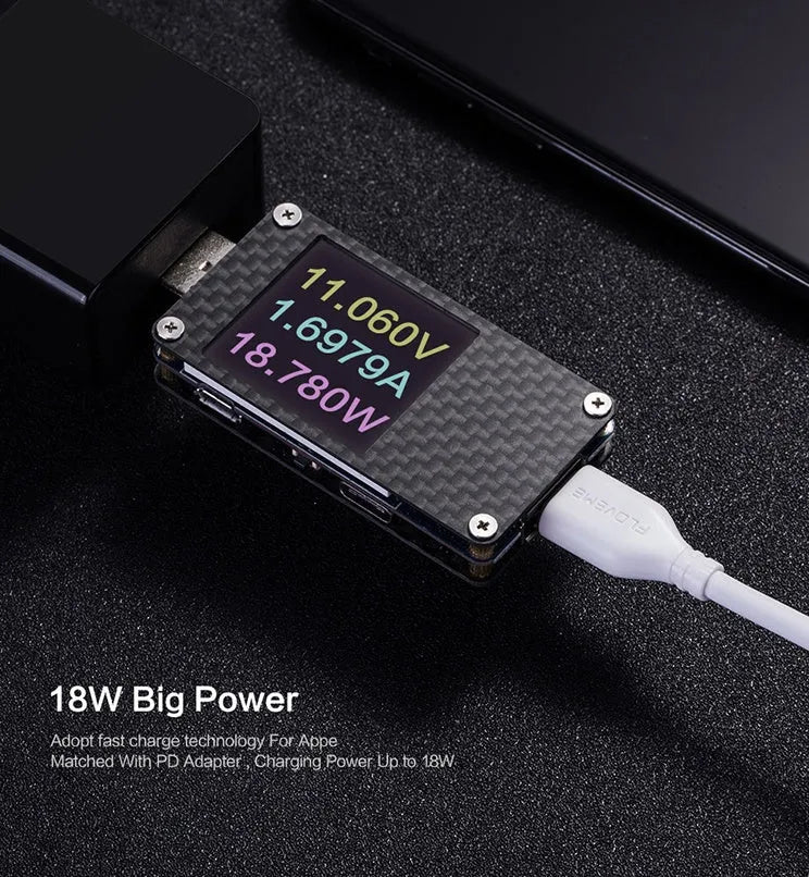 White nylon-braided USB-C to Lightning cable showing connectors and 1 metre length