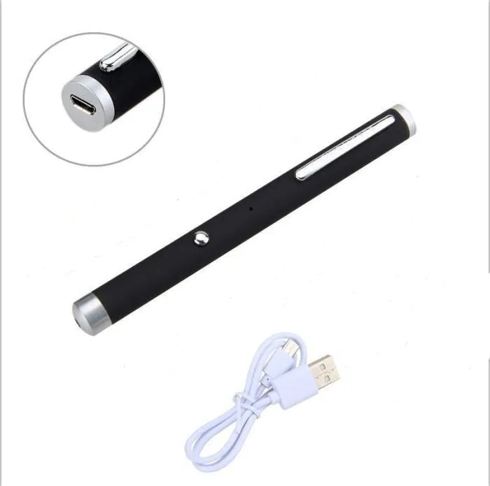 Green laser pointer pen in black, camouflage and white colours with aluminium construction