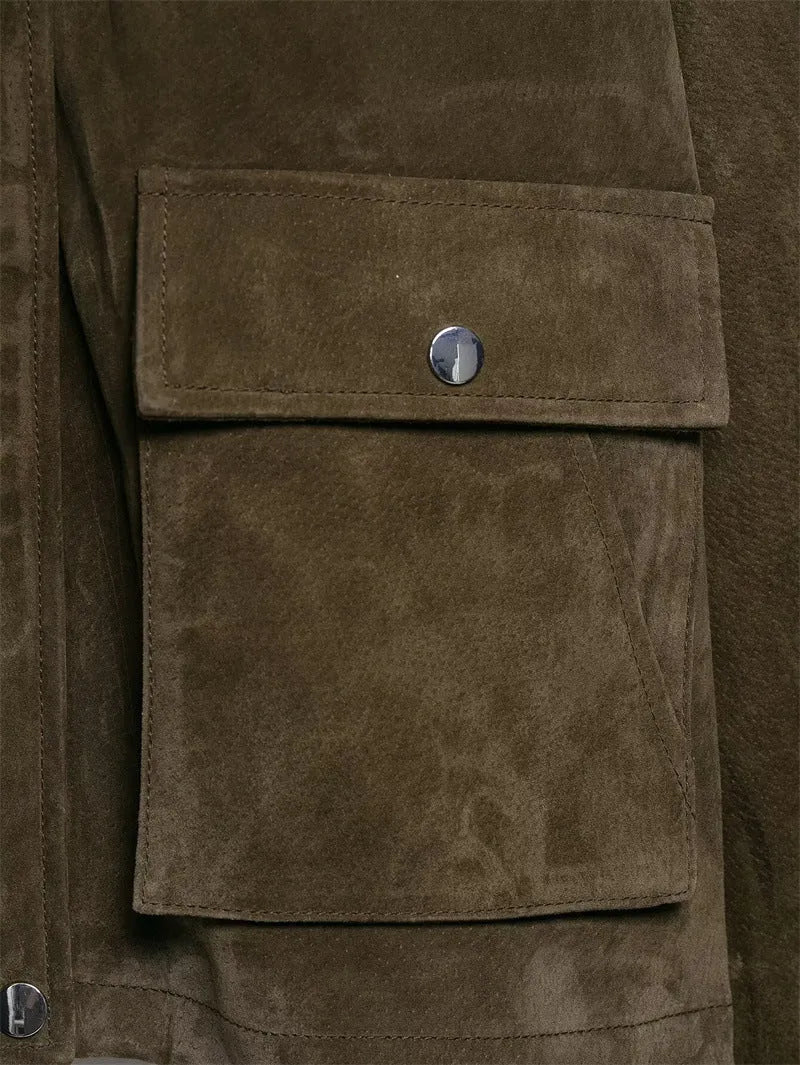 Women's PU leather jacket in Japanese Korean casual style with regular fit
