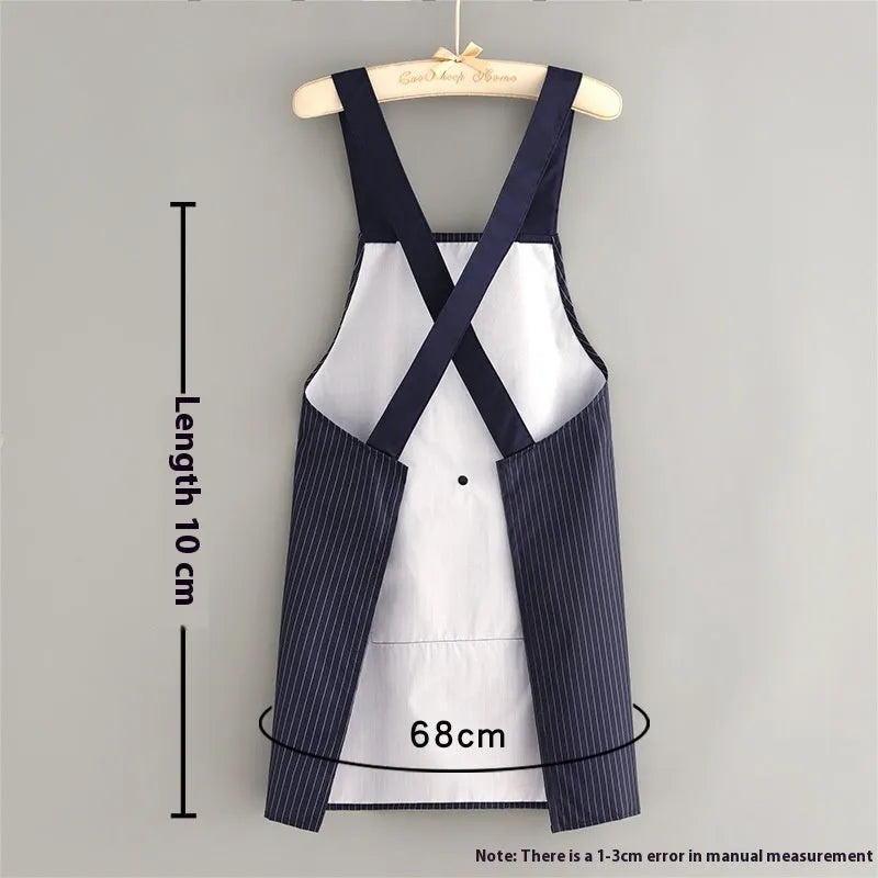 Kitchen waterproof apron in polyester composite material with free size design