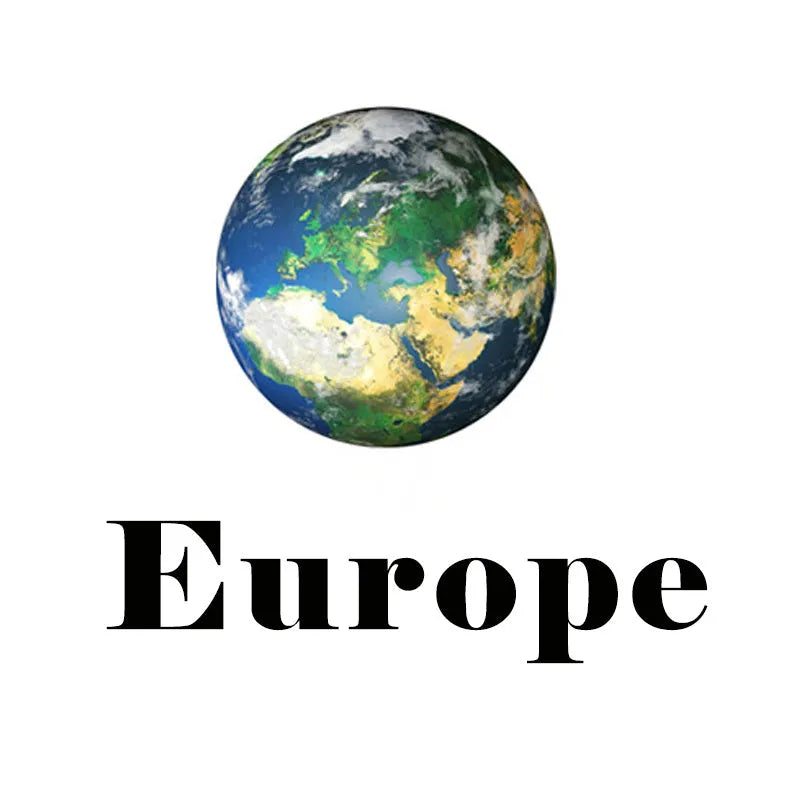 Glow in the dark 3D Earth wall sticker showing luminous planet design in three available sizes