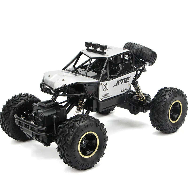 2.4G wireless remote control car with four-wheel drive in black or silver colour