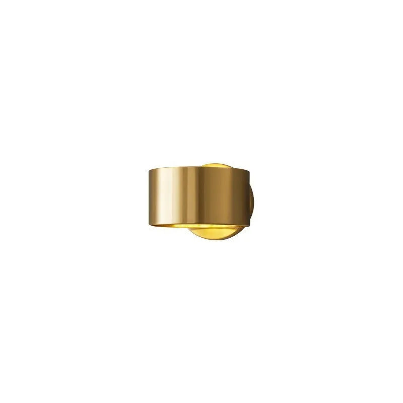 Modern copper wall lamp in gold or black finish for living room with 220V UK voltage