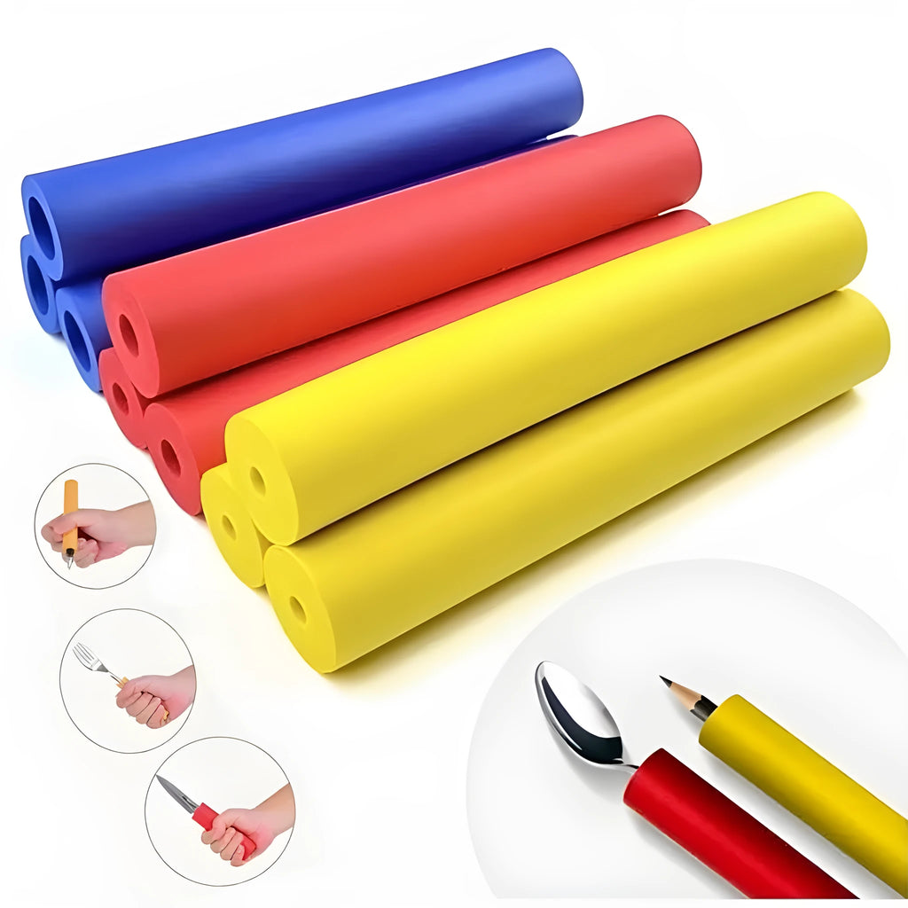 Rubber grip hose for tableware and pen tools showing inner diameter options of 10mm and 18mm