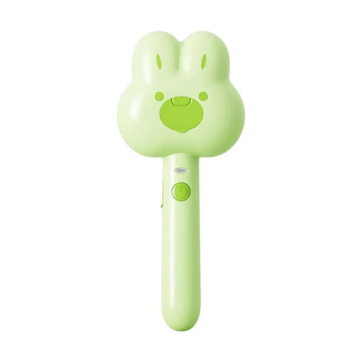 Rechargeable cat steam brush grooming tool with cartoon design in green, pink, or white colours