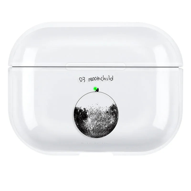 Simple solid-colour PC hard back cover case for Apple AirPods Pro 3.