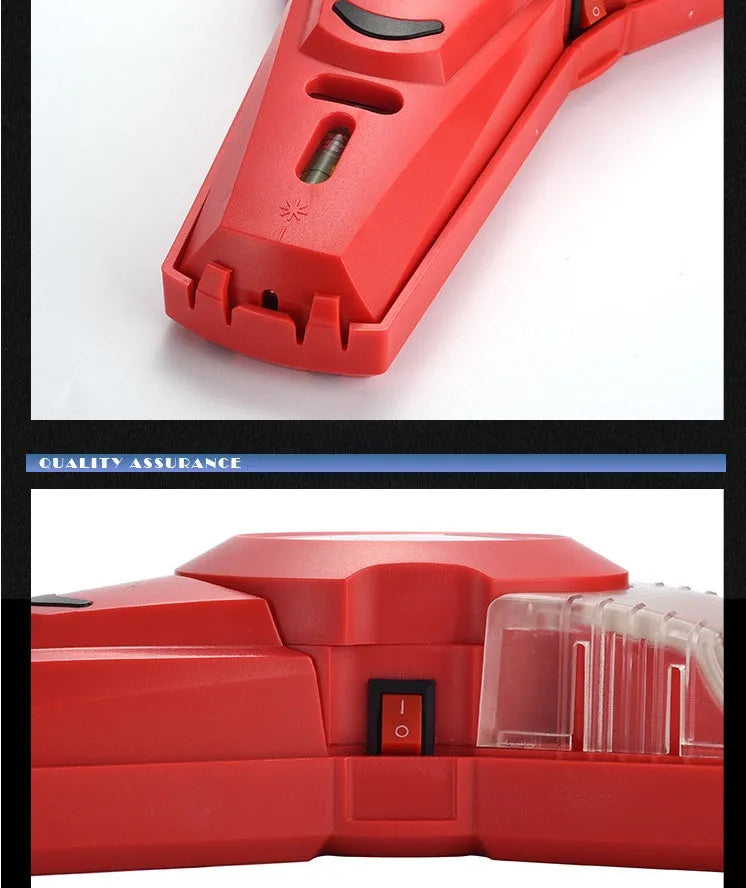 Red portable infrared laser level with punching positioning tool for woodworking and decoration