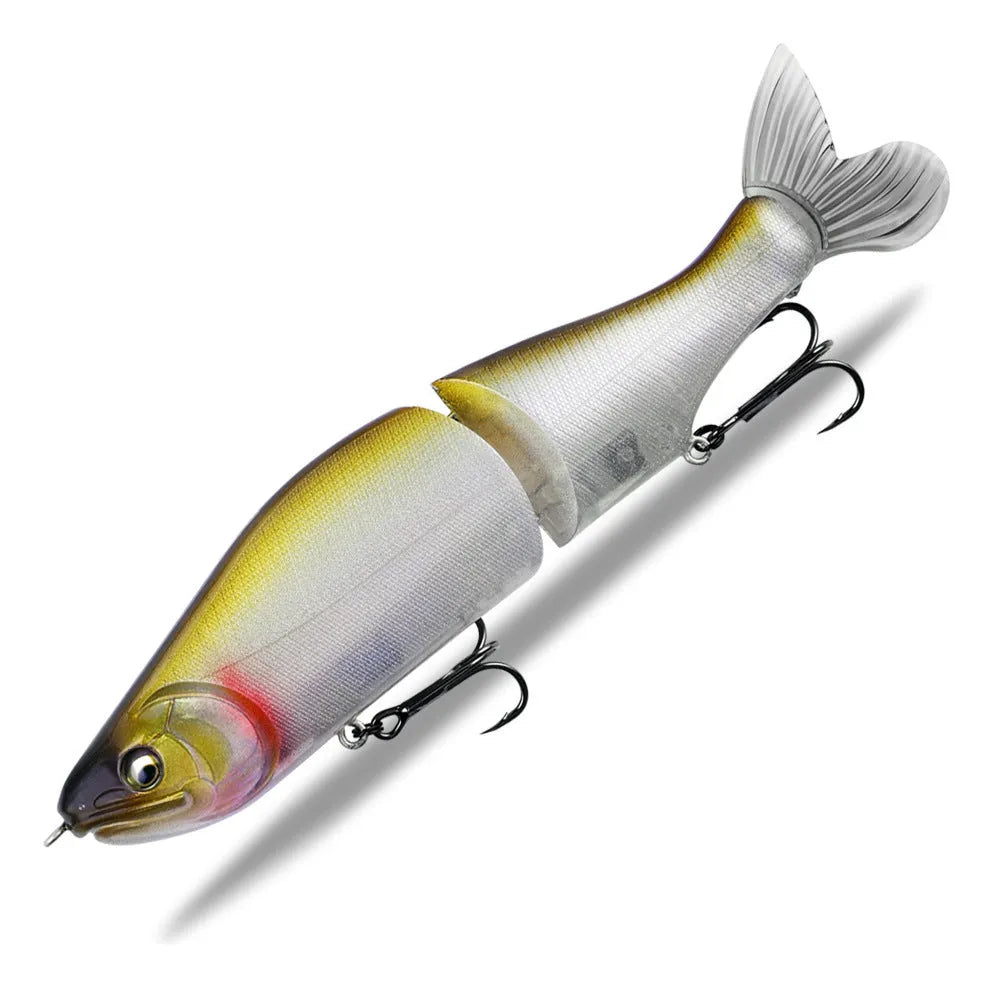185mm hard plastic fashion tossing bass fishing swimming bait lure on a blue background.