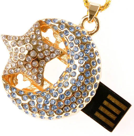Xingyue jewellery USB flash drive with metal casing showing capacity options