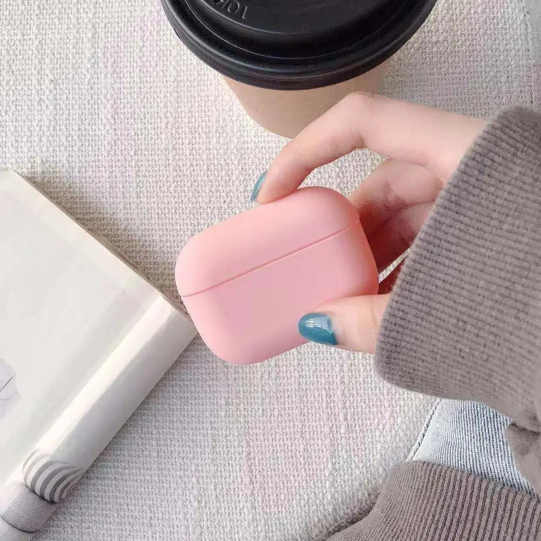 AirPods Pro plastic protective case in multiple colour options including black, pink, green and blue
