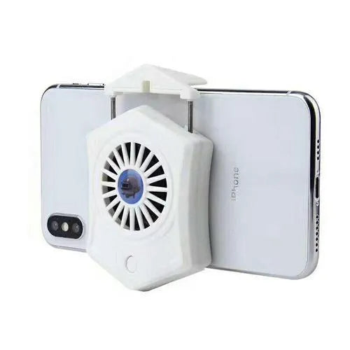 Black and white USB mobile phone radiator cooling fan for game consoles and phones