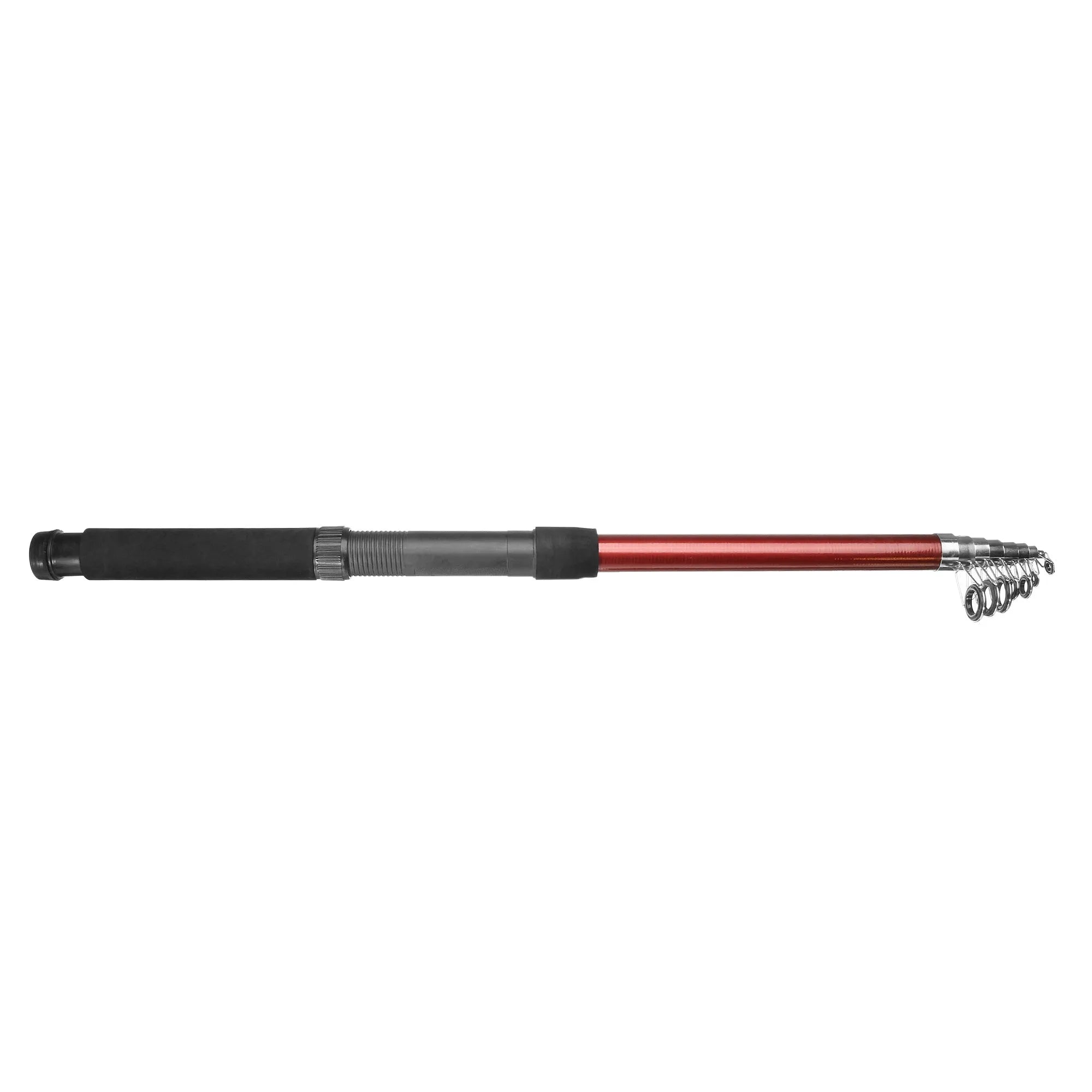 White LED fishing rod light mounted on telescopic pole with remote control for outdoor use