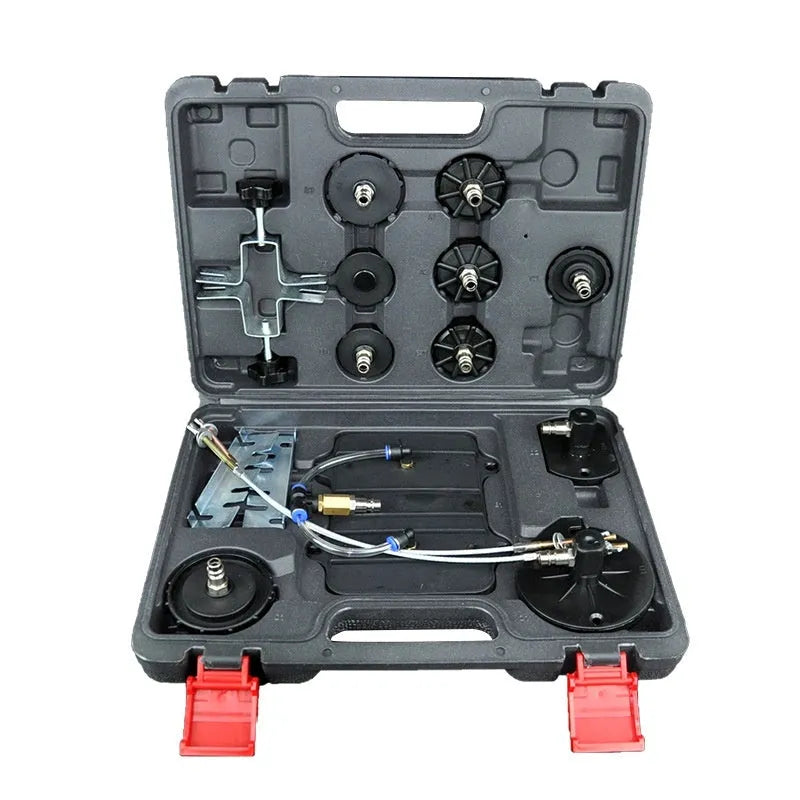Steel pneumatic brake fluid replacement machine with pressure gauge and 5-litre tank