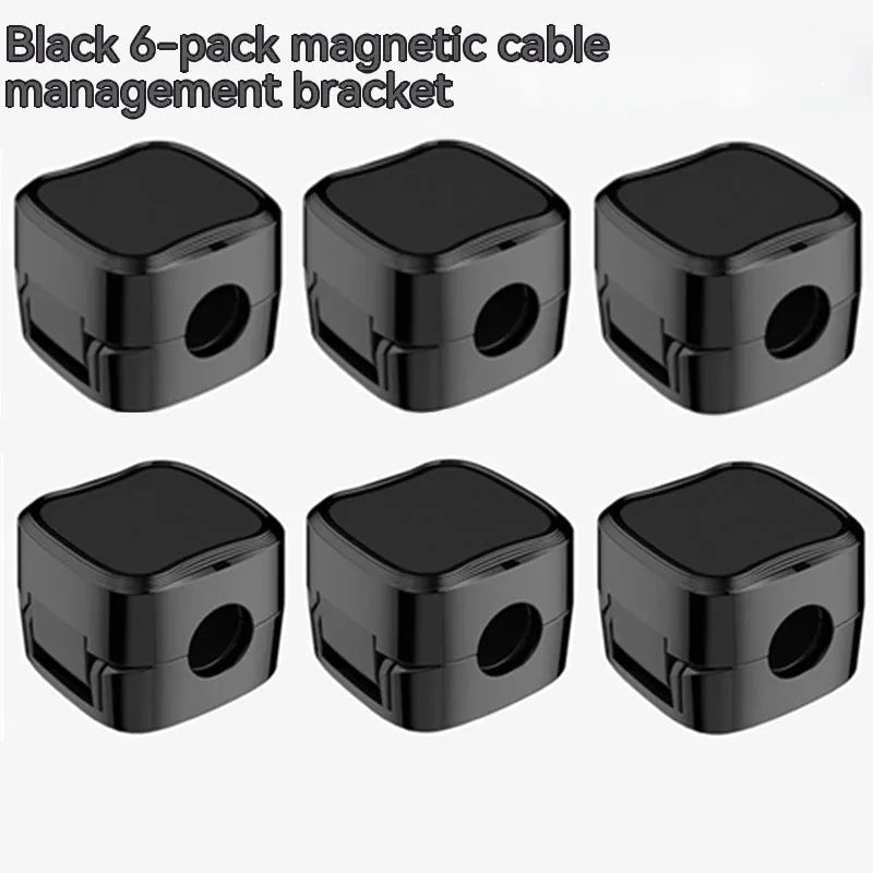 Magnetic cable clip under desk cable management, ABS single hook, white or black, 2kg load