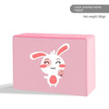High-density EVA yoga block in mint green with dimensions 23cm by 15cm by 7.5cm.