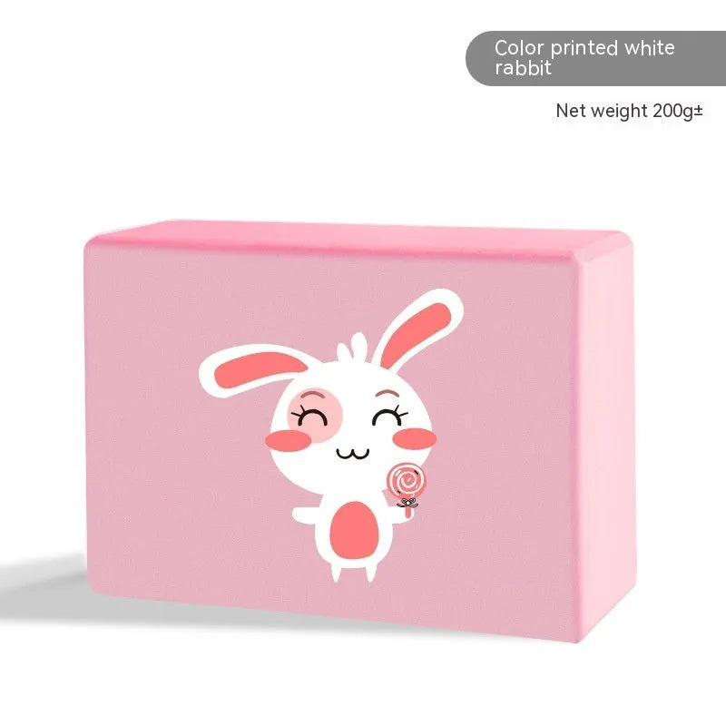 High-density EVA yoga block in mint green with dimensions 23cm by 15cm by 7.5cm.