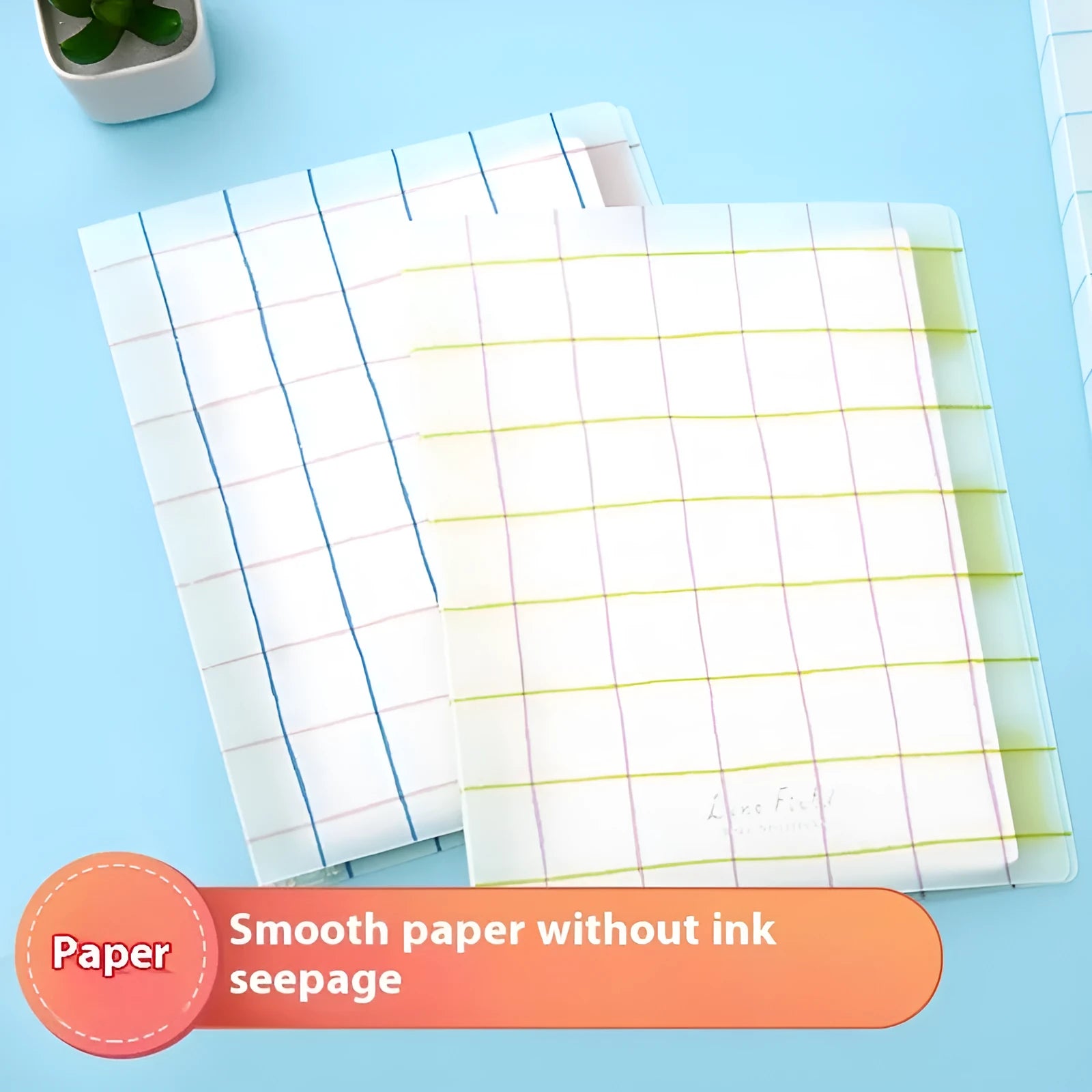 Refillable B5 spiral notebook with coloured PP cover and loose-leaf paper