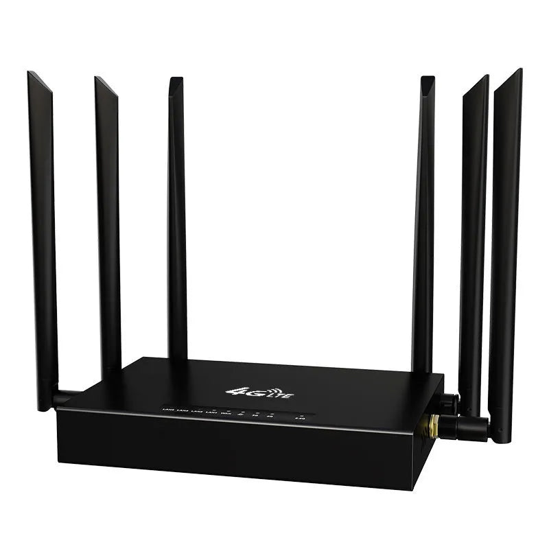 Industrial iron box 4G/3G router with DC power supply and optional antennas