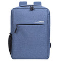 Waterproof Oxford cloth laptop backpack with USB charging port, shown in grey colour