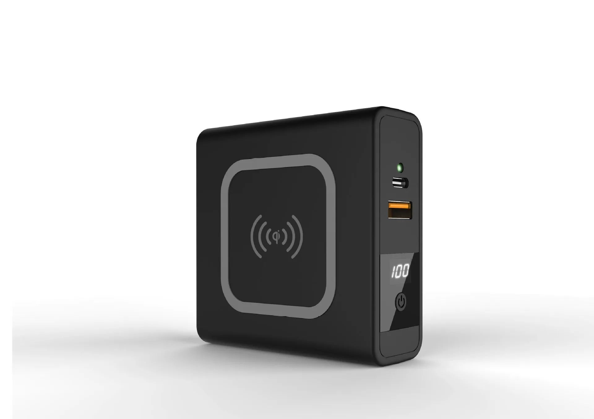 Super QI wireless charging PD20W fast charging power bank with built-in plug