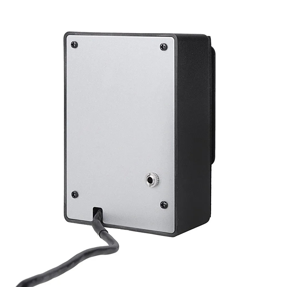 Cherub GT-6 black acoustic guitar hole-mount EQ pickup with knobs for 3-band EQ and effects.