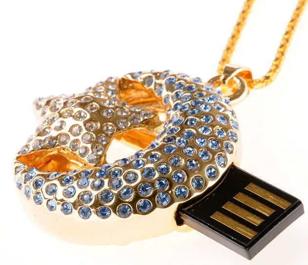 Xingyue jewellery USB flash drive with metal casing showing capacity options