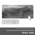 Oversized gaming mouse pad with cold style thermal transfer graphics on natural rubber base