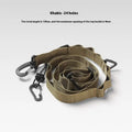 Outdoor multifunctional hanging rope clothesline storage belt in black, showing its 130cm length.