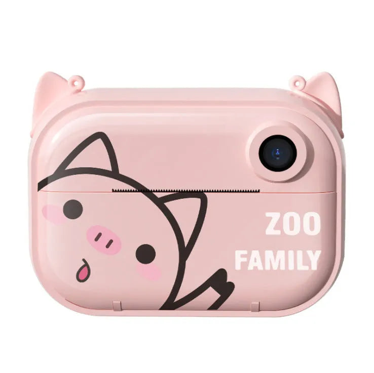 Blue, green, and pink HD digital camera model C3 with 2.4-inch screen shown with accessories