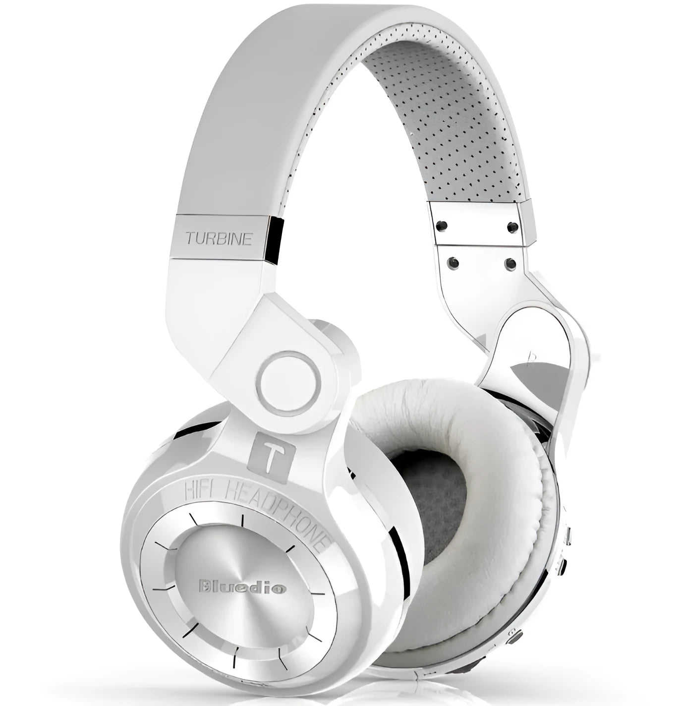 Blue String T2 Smart Edition Bluetooth headphones in black or white with metal folding design