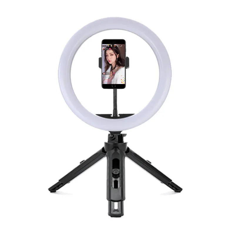 10-inch ring selfie light with metal bracket for smartphone video recording