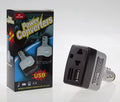 Car cigarette lighter charger transformer with USB port for mobile phone charging