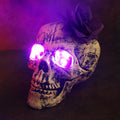 Halloween skeleton arm LED ground light with solar panel and battery options in PVC construction