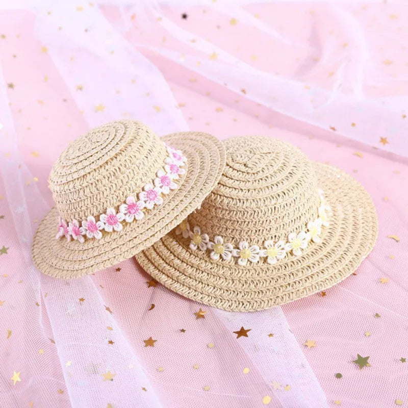 Handmade adjustable bowknot paper pet hat for dogs and cats in cartoon style