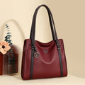 Women's genuine leather crossbody bag in European American retro style with large capacity