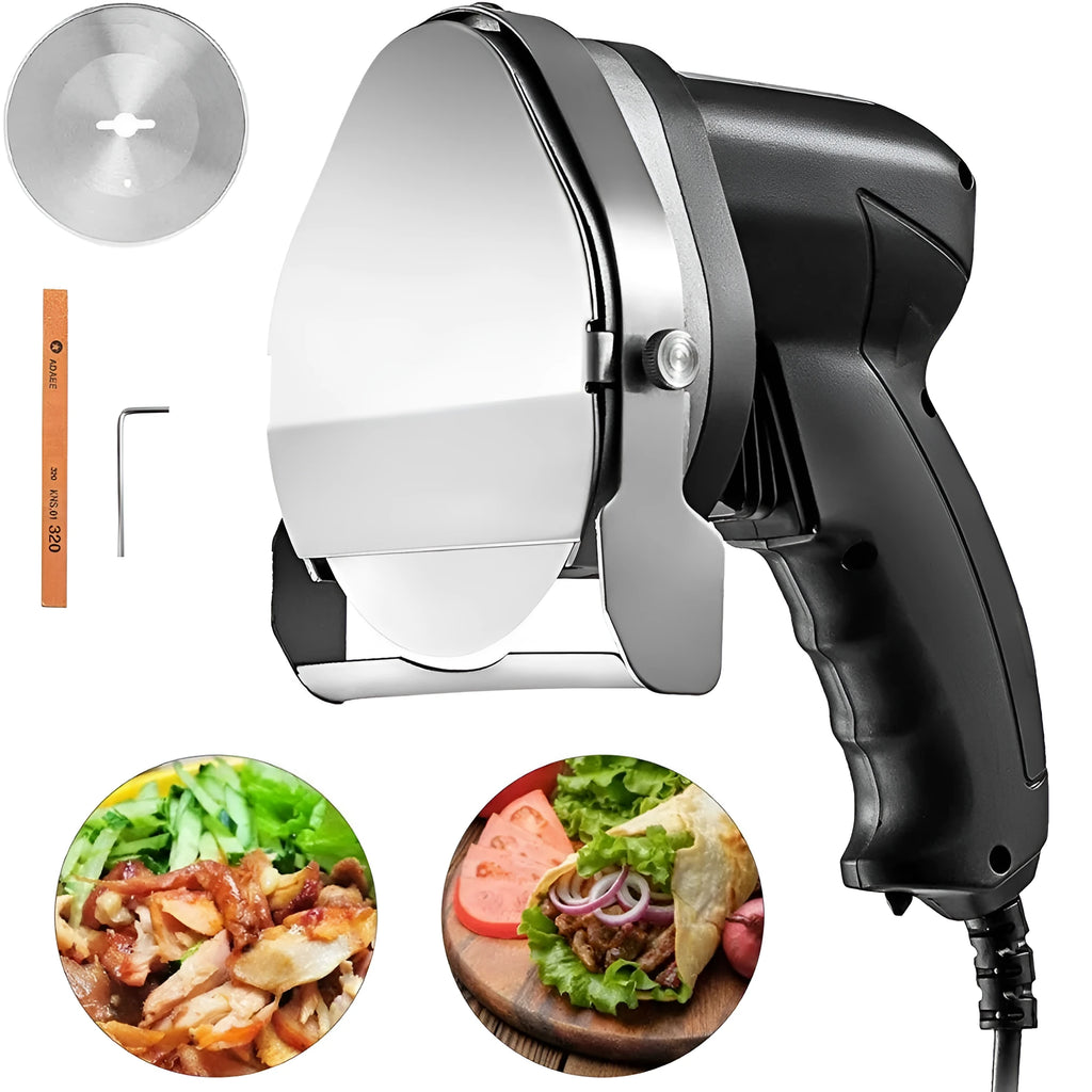 KS-100E black electric meat cleaver for barbecue machines with 80W power