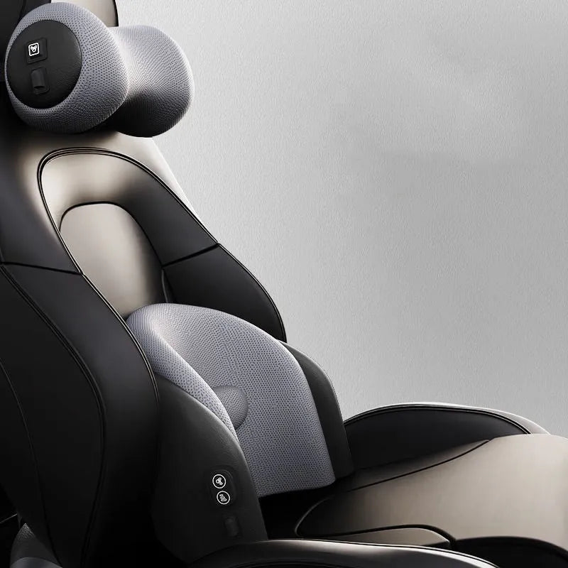 Car seat massage cushion with memory cotton construction in multiple colour options