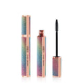 Black waterproof mascara tube providing 4D curling effect for long thick lashes