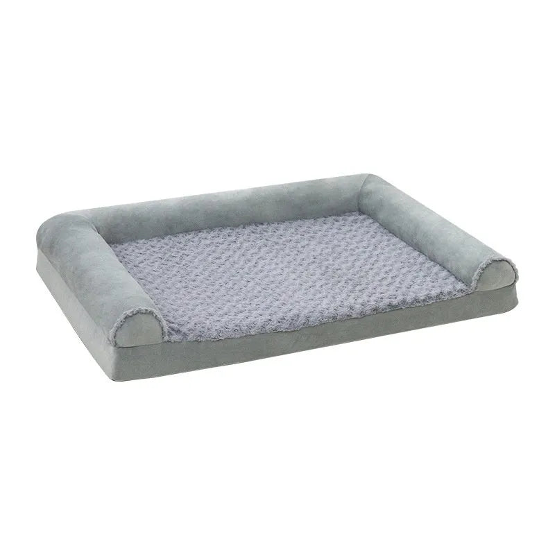 Universal cloth dog kennel cover in gray for medium and large crates