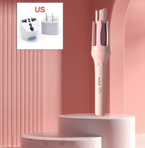 Automatic hair curler with 32mm curling barrel in white or chigo colour options