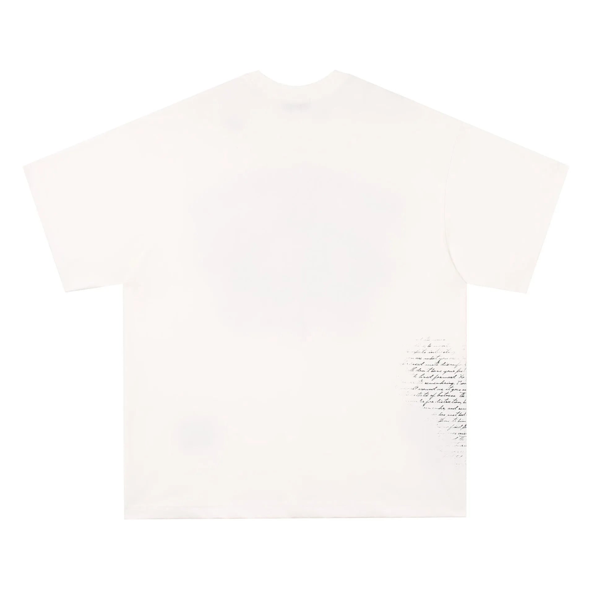 Retro hip hop T-shirt with graphic letter patterns in black and white colours