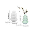 Three layer circle vase silicone mold in irregular shape for cake decoration and crafts