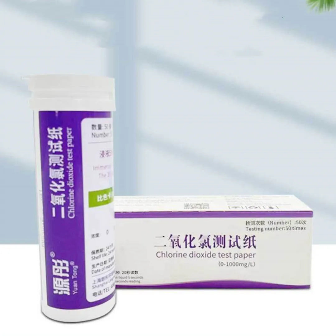 Chlorine dioxide test paper strips for waste water concentration detection 0-1000mg/L
