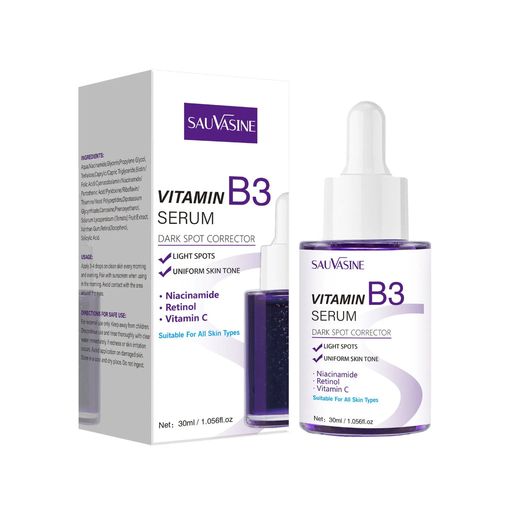 30ml Vitamin B3 facial essence bottle for nourishing, moisturising and firming skincare