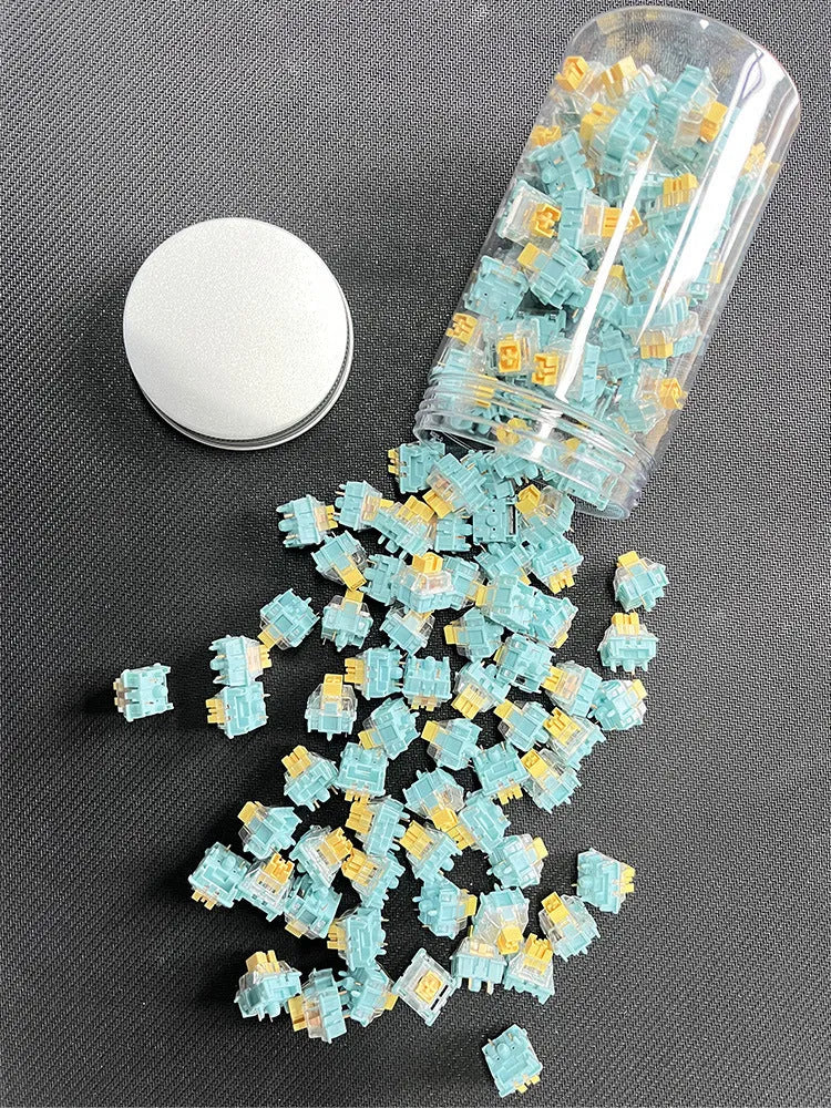 36 Sea Salt Lemon PRO Mute mechanical keyboard switches pack for custom builds