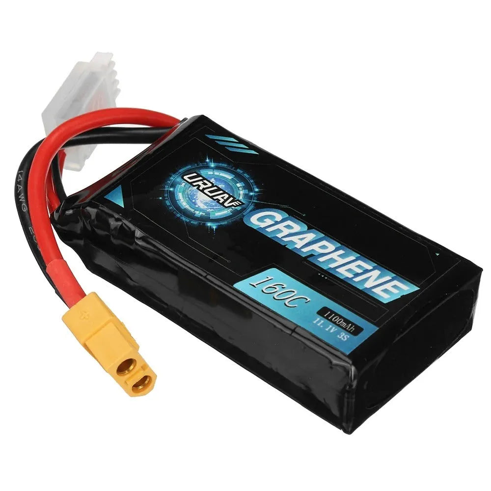 7.4V 1200mAh RC lithium battery pack for 2S and 3S model cars and boats.